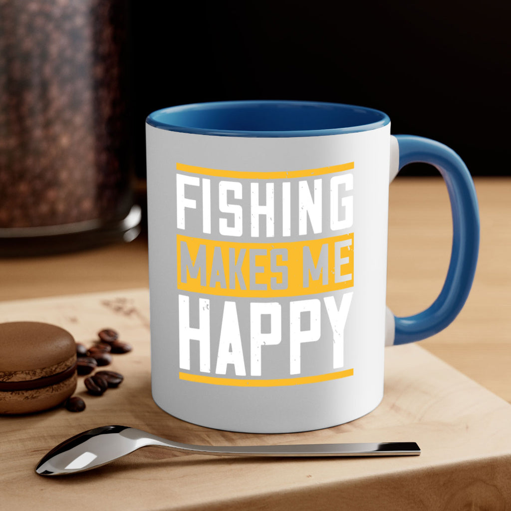 be happy and go for fishing 267#- fishing-Mug / Coffee Cup