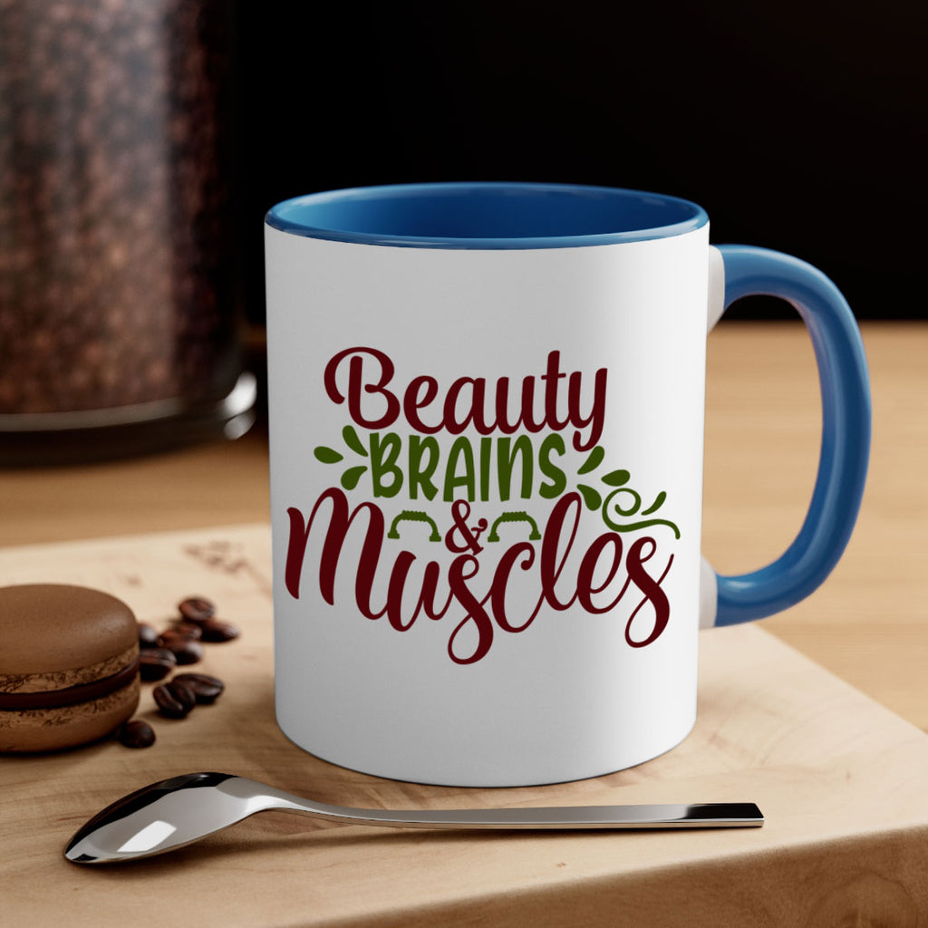 beauty brains muscles 52#- gym-Mug / Coffee Cup