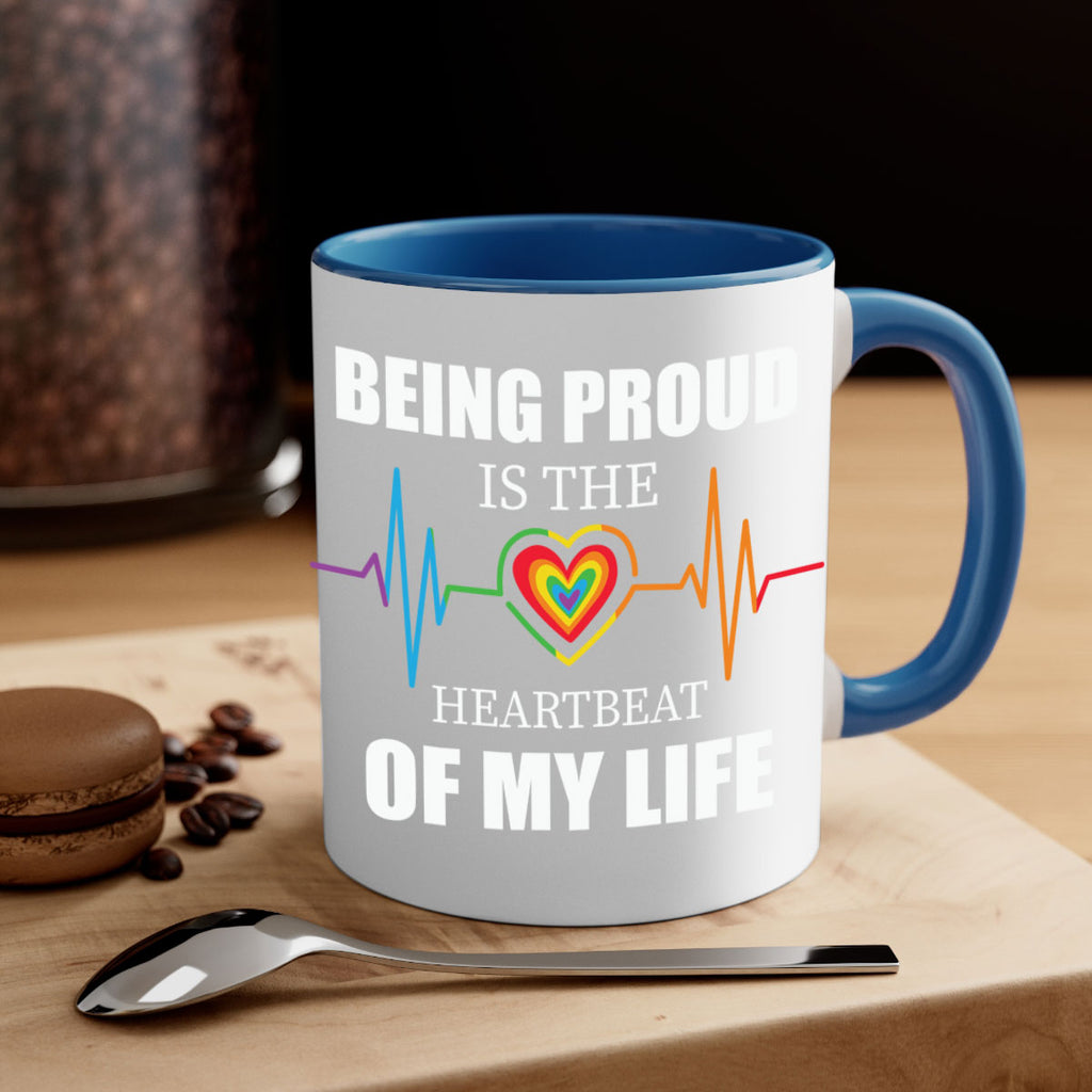 being proud is the heartbeat lgbt 158#- lgbt-Mug / Coffee Cup
