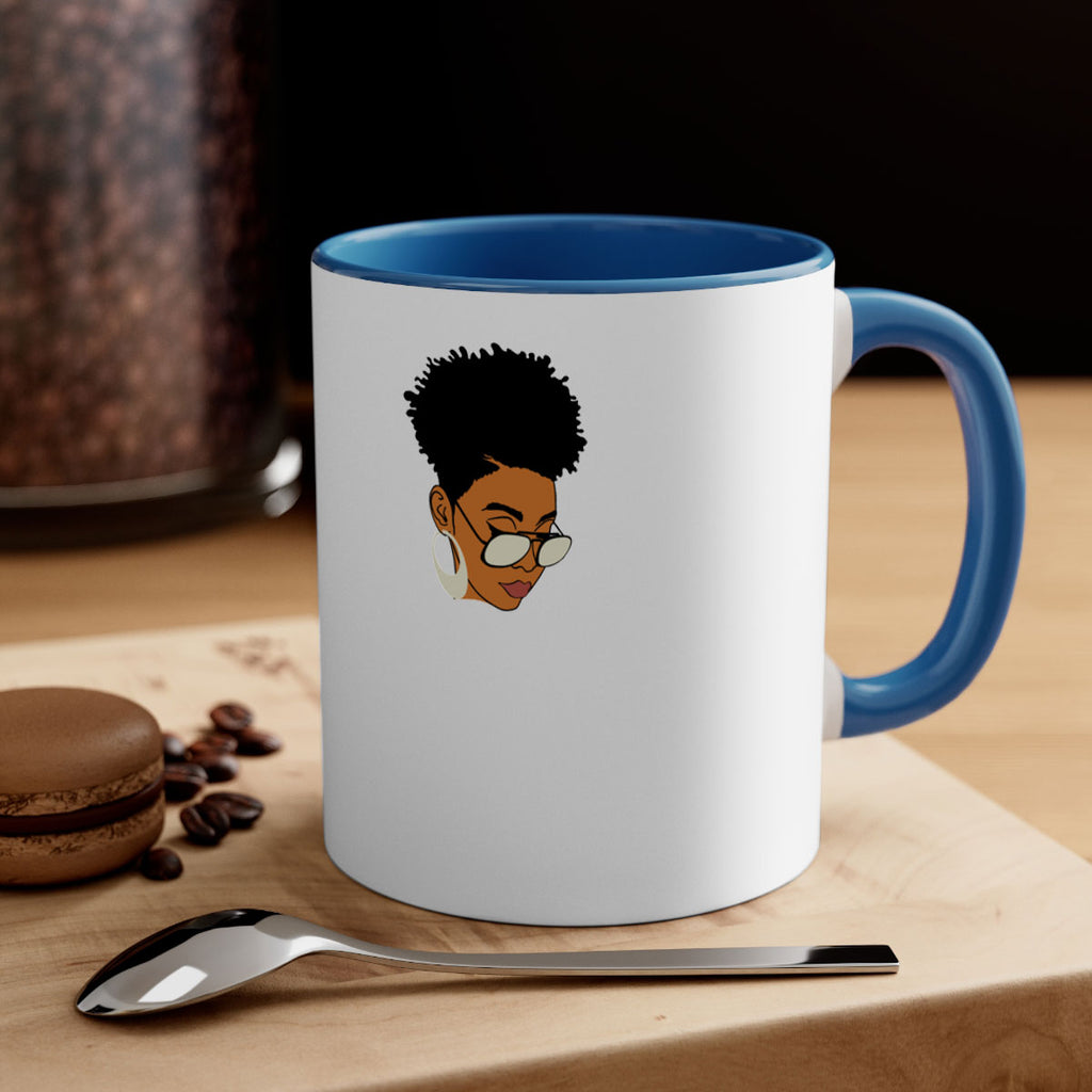 black afro 44#- Black women - Girls-Mug / Coffee Cup