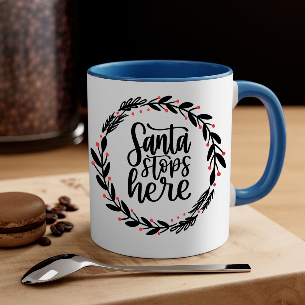 christmas ornamentssanta stops here 175#- christmas-Mug / Coffee Cup