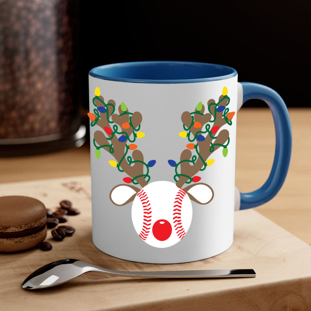 christmas reindeer antler baseball style 114#- christmas-Mug / Coffee Cup