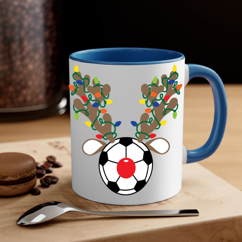 christmas reindeer antler soccer style 118#- christmas-Mug / Coffee Cup