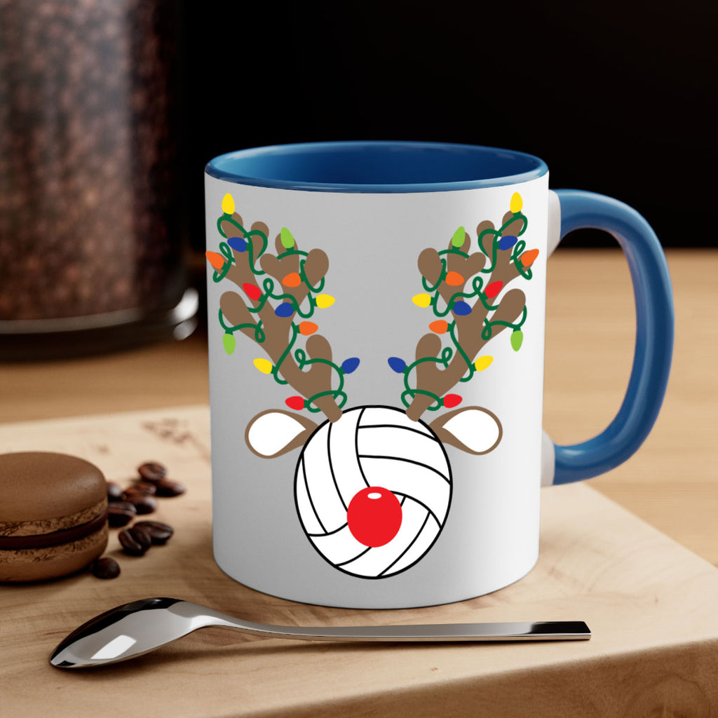 christmas reindeer antler volleyball style 121#- christmas-Mug / Coffee Cup