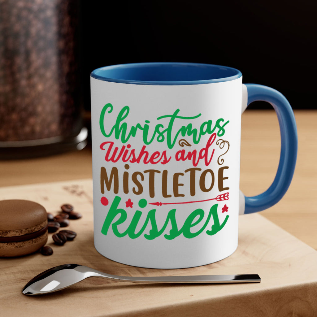 christmas wishes and mistletoe kisses 292#- christmas-Mug / Coffee Cup