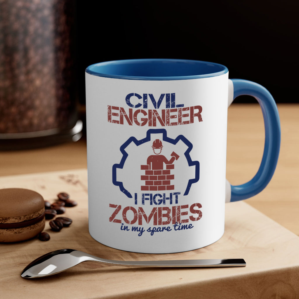 civil engineer i fight zombies in my spare time Style 25#- engineer-Mug / Coffee Cup