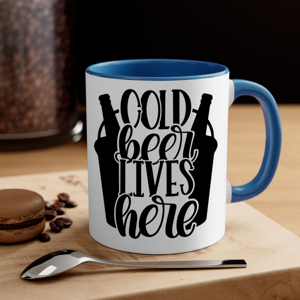 cold beer lives here 43#- beer-Mug / Coffee Cup