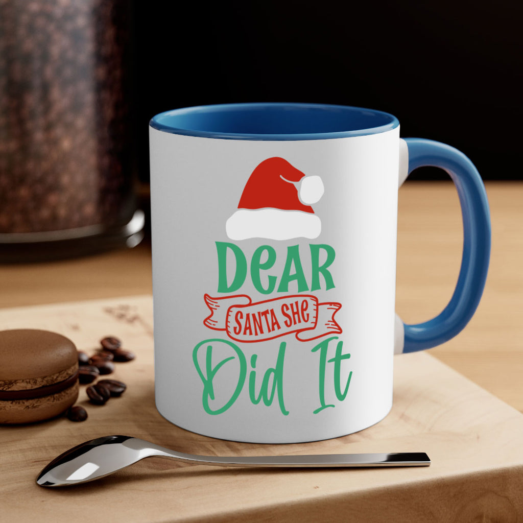 dear santa she did it style 177#- christmas-Mug / Coffee Cup