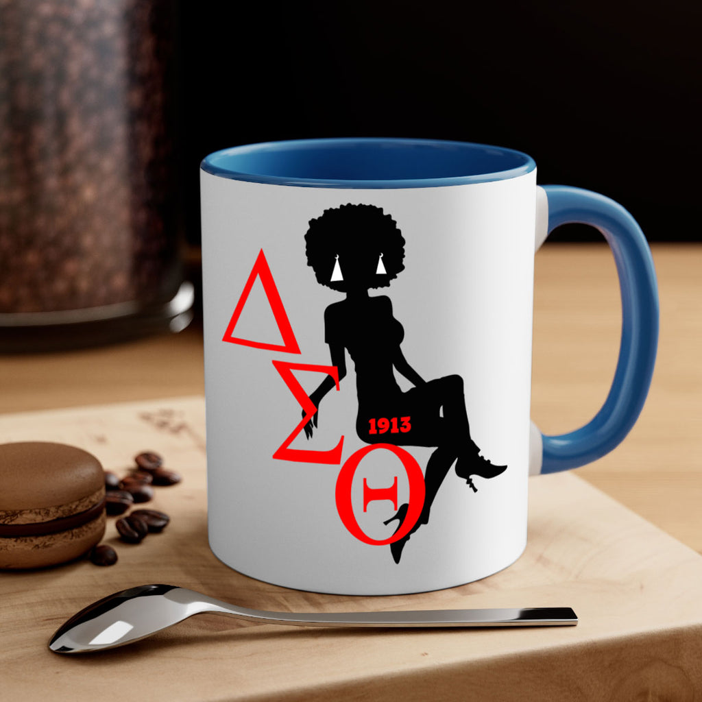 delta sigma theta 7#- black words - phrases-Mug / Coffee Cup