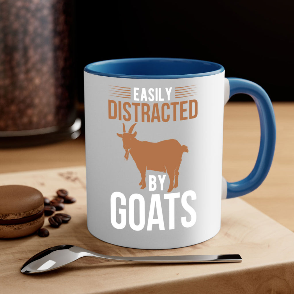 easily distracted by goats Style 5#- goat-Mug / Coffee Cup