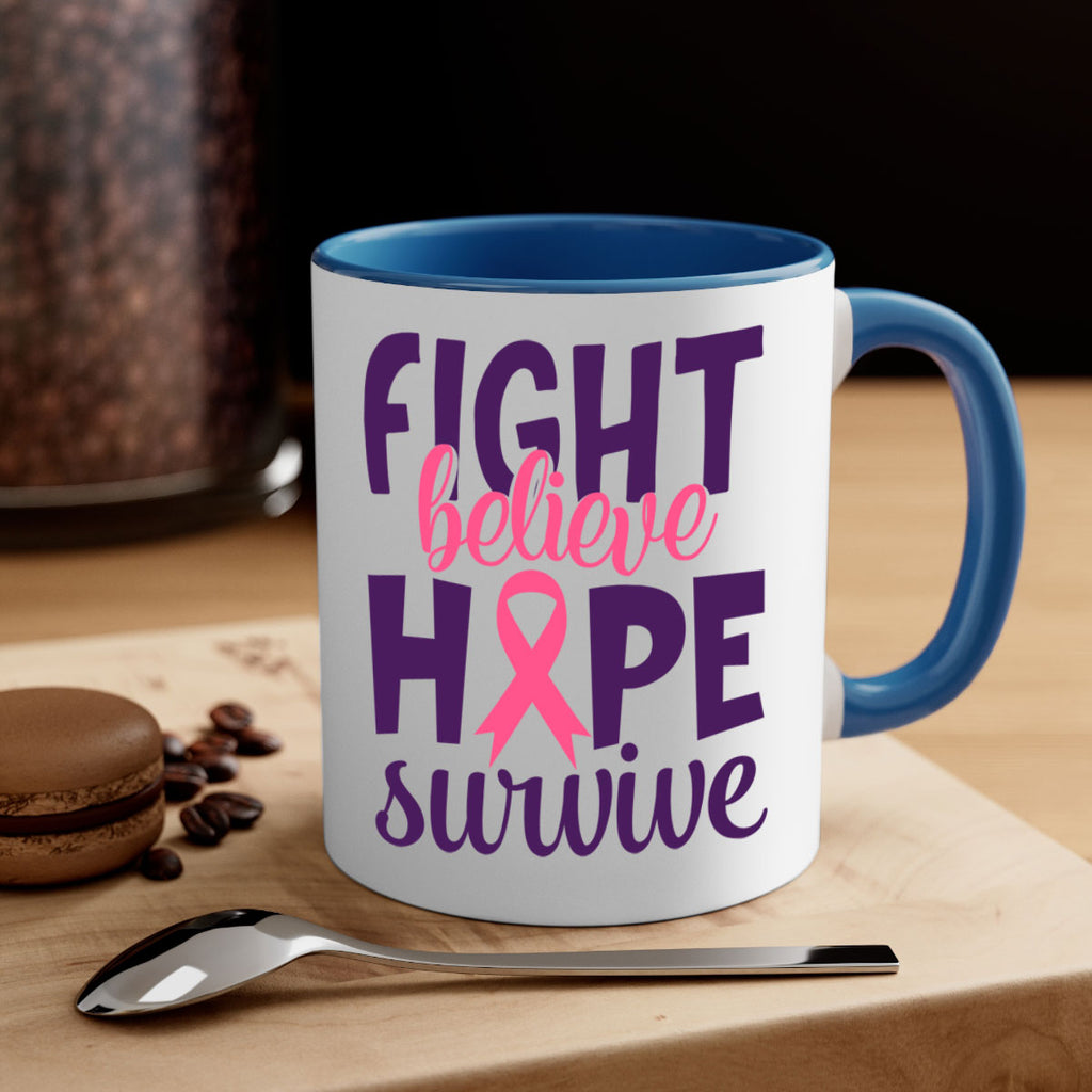 fight believe hope survive Style 13#- breast cancer-Mug / Coffee Cup