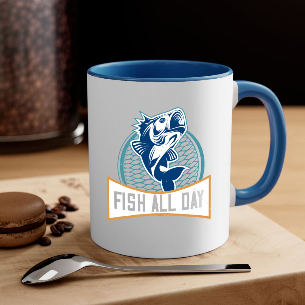 fish all day 277#- fishing-Mug / Coffee Cup