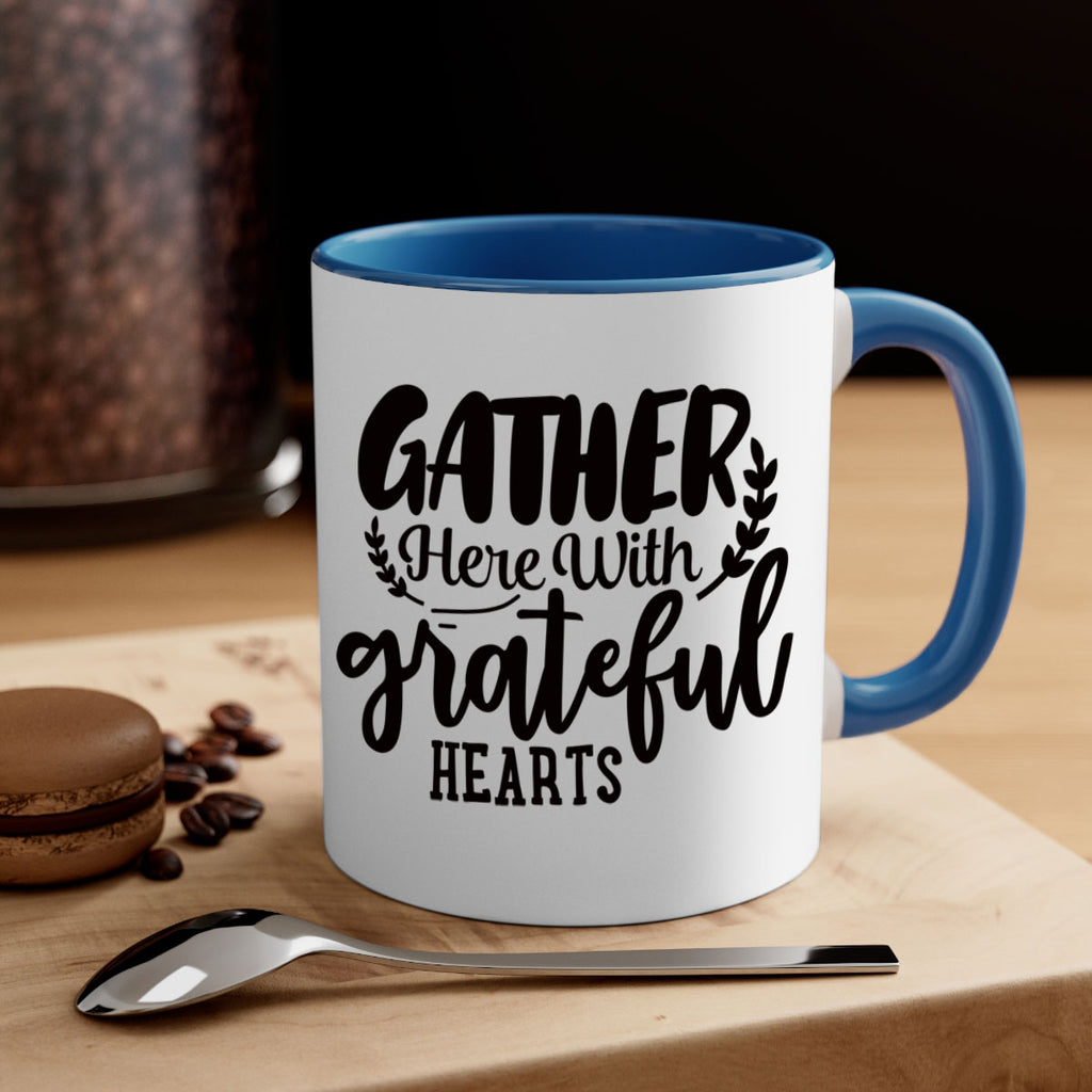 gather here with grateful hearts 62#- thanksgiving-Mug / Coffee Cup