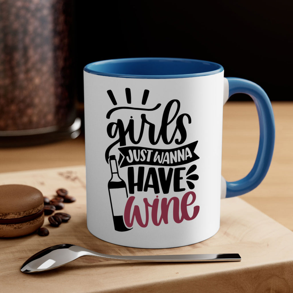 girls just wanna have wine 55#- wine-Mug / Coffee Cup