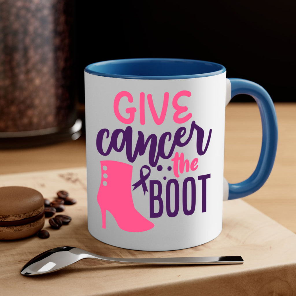 give cancer the boot Style 11#- breast cancer-Mug / Coffee Cup