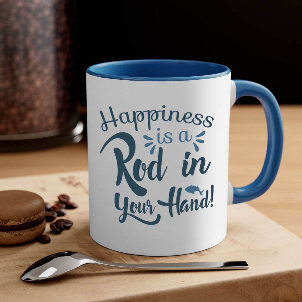 happiness is a rod 123#- fishing-Mug / Coffee Cup