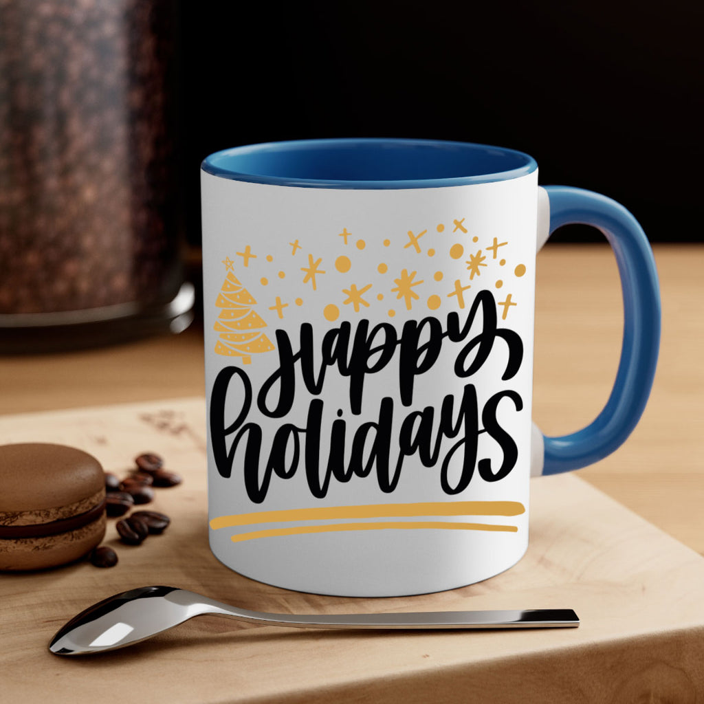 happy holidays gold 148#- christmas-Mug / Coffee Cup