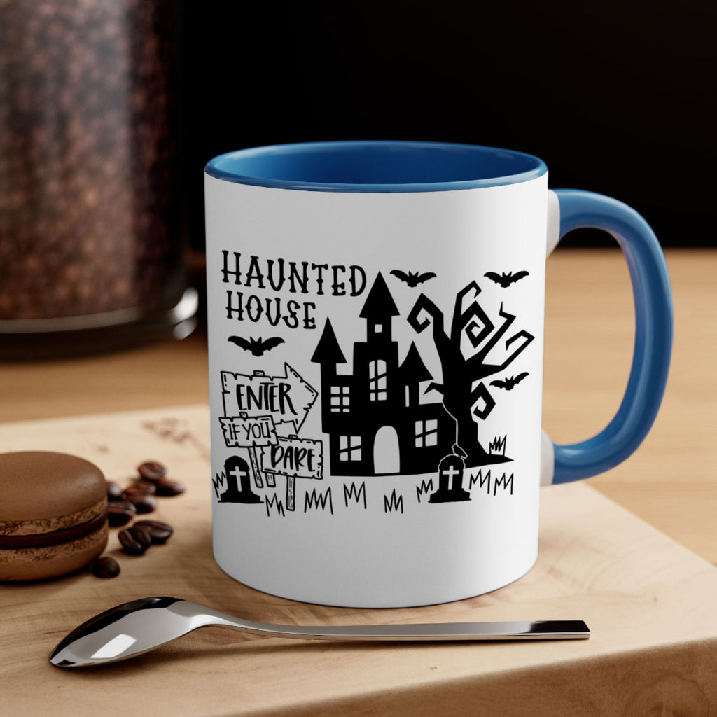 haunted house enter if you dare 60#- halloween-Mug / Coffee Cup