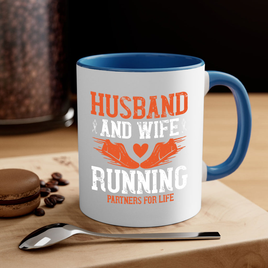 husband and wife running partners for life 41#- running-Mug / Coffee Cup