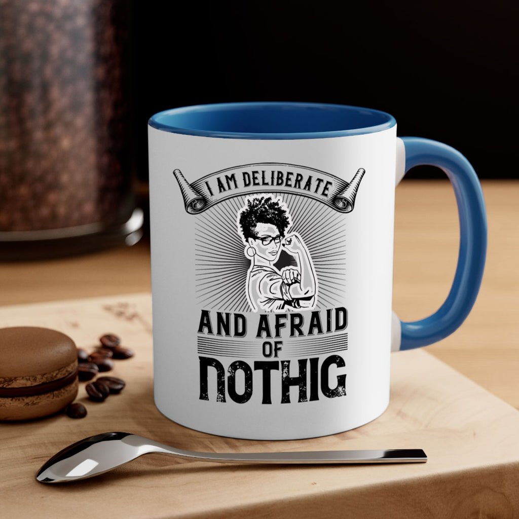 i am deliberate and afraid of nothing Style 31#- Afro - Black-Mug / Coffee Cup