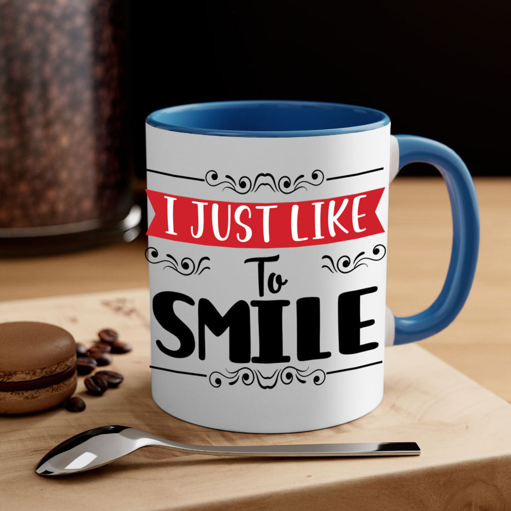 i just like to smile style 326#- christmas-Mug / Coffee Cup