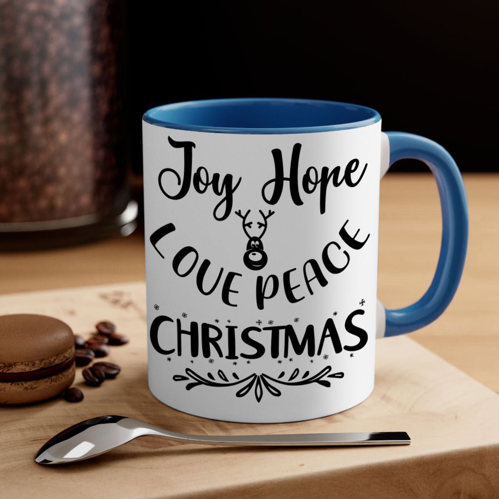 joy hope love peace christmas style 408#- christmas-Mug / Coffee Cup