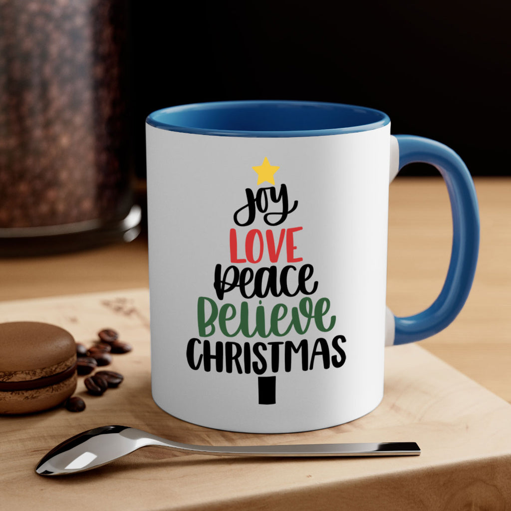 joy love peace believe christmas 111#- christmas-Mug / Coffee Cup