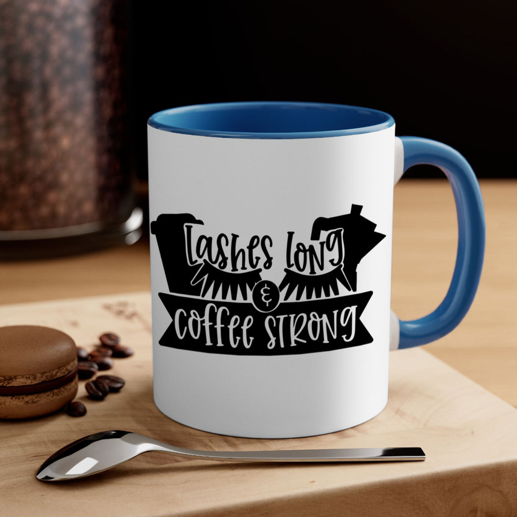 lashes long coffee strong 82#- coffee-Mug / Coffee Cup