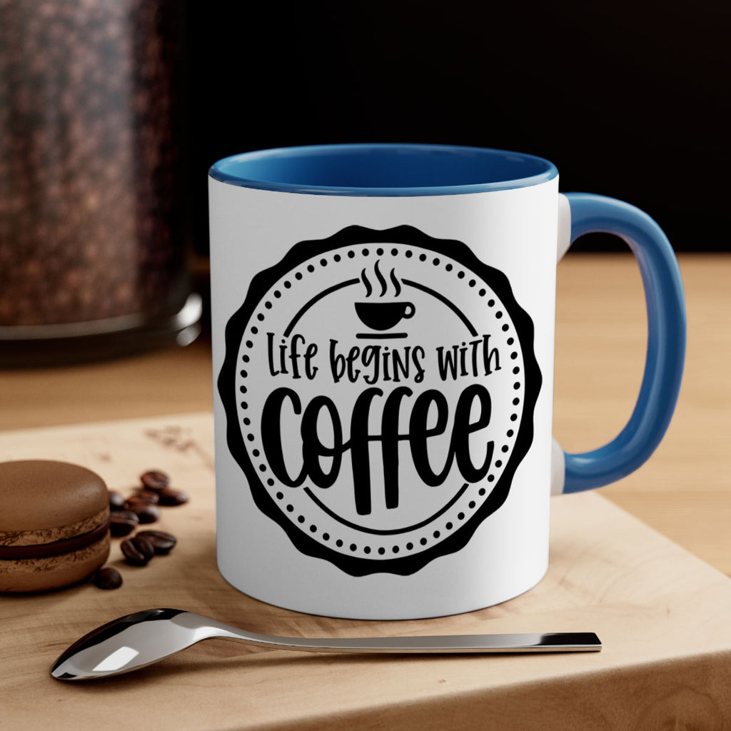 life begins with coffee 76#- coffee-Mug / Coffee Cup