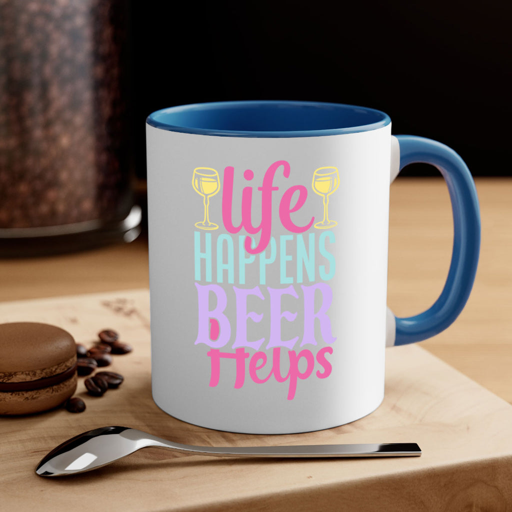 life happens beer helps 141#- beer-Mug / Coffee Cup