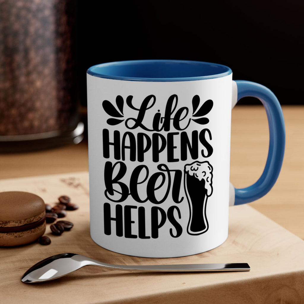 life happens beer helps 28#- beer-Mug / Coffee Cup