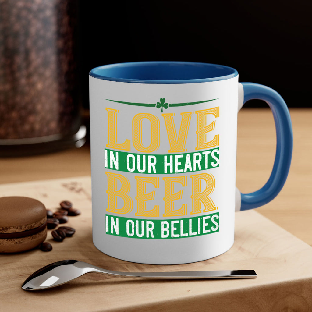 love in our hearts beer in our bellies Style 120#- St Patricks Day-Mug / Coffee Cup