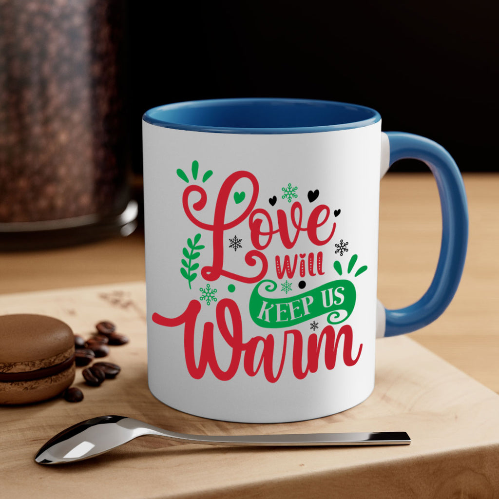 love will keep us warm style 445#- christmas-Mug / Coffee Cup