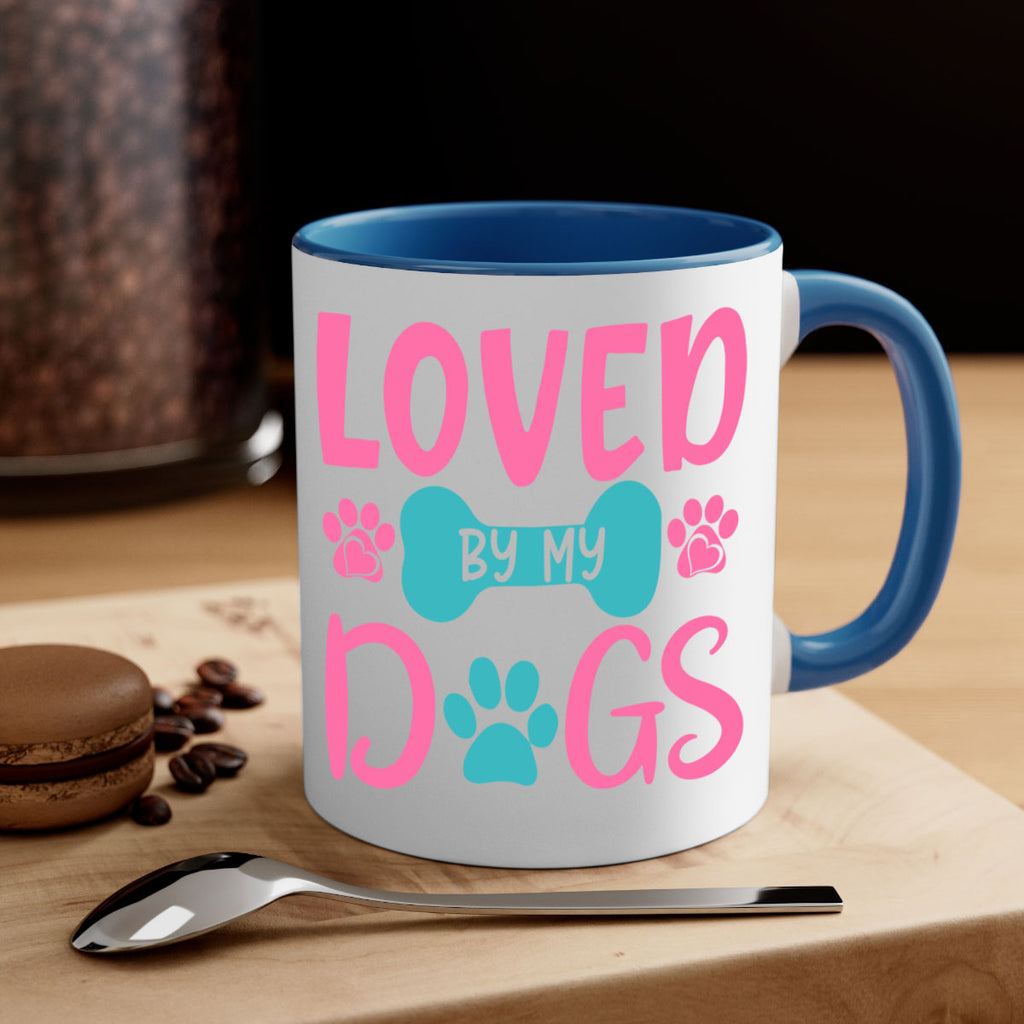 loved by my dogs 327#- mom-Mug / Coffee Cup