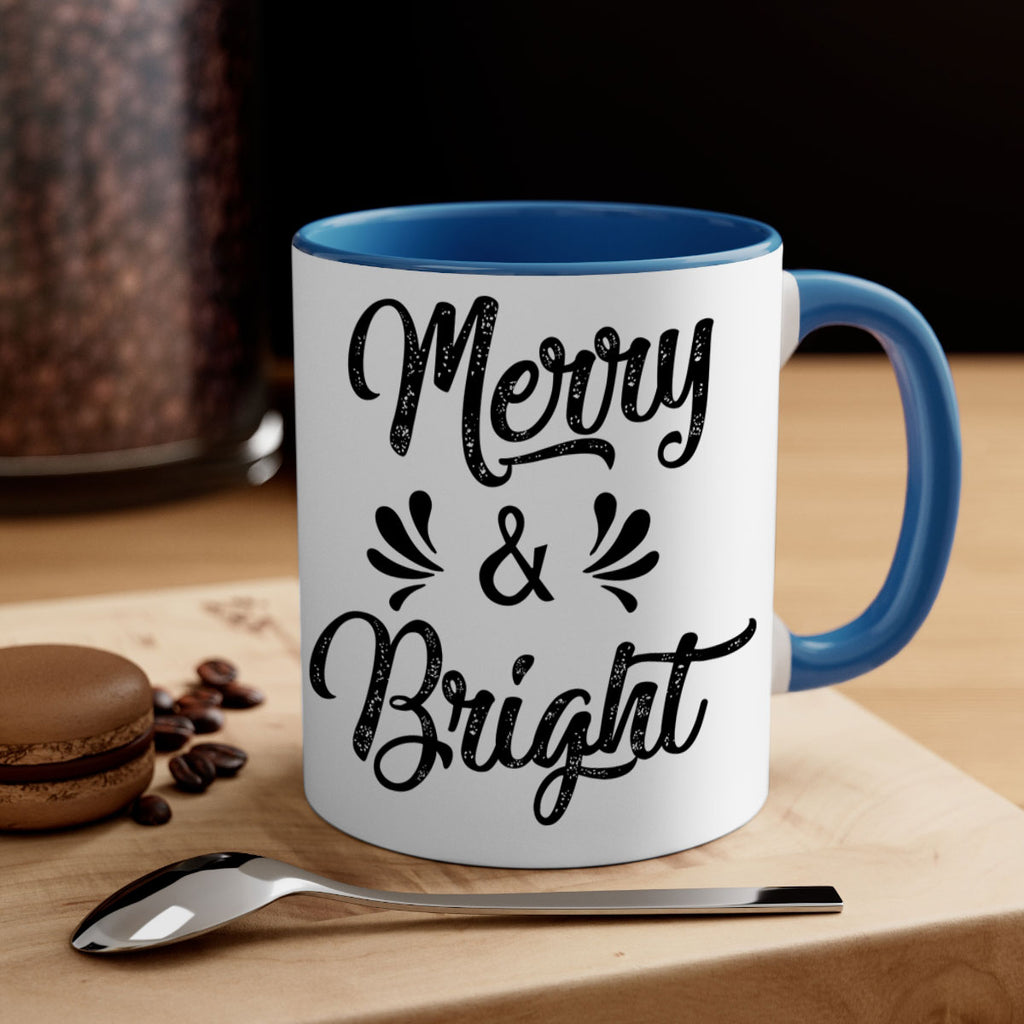 merry & bright ) style 466#- christmas-Mug / Coffee Cup