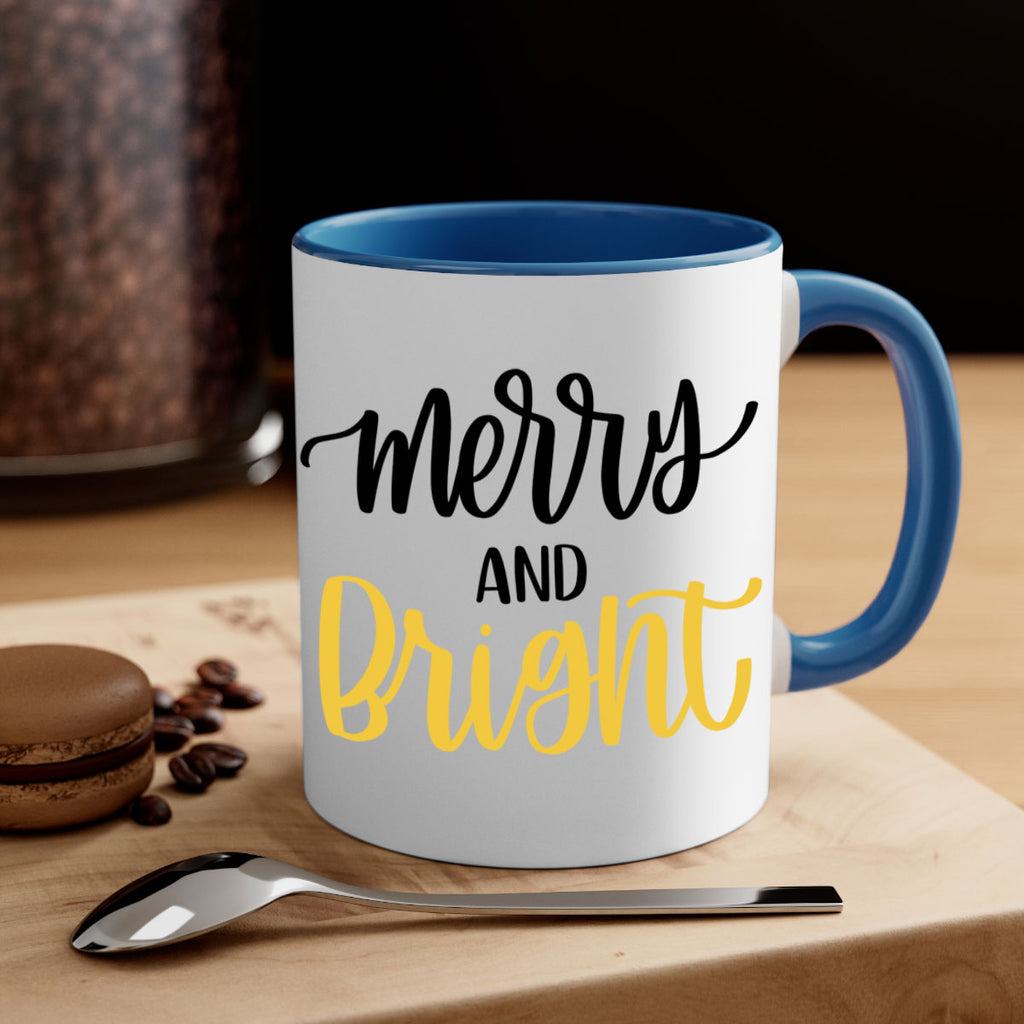 merry and bright 96#- christmas-Mug / Coffee Cup