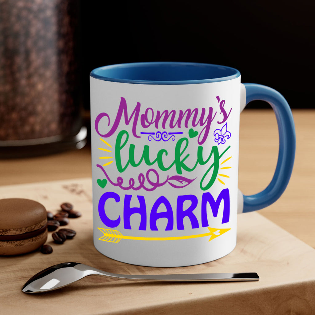 mommys lucky charm 6#- mardi gras-Mug / Coffee Cup