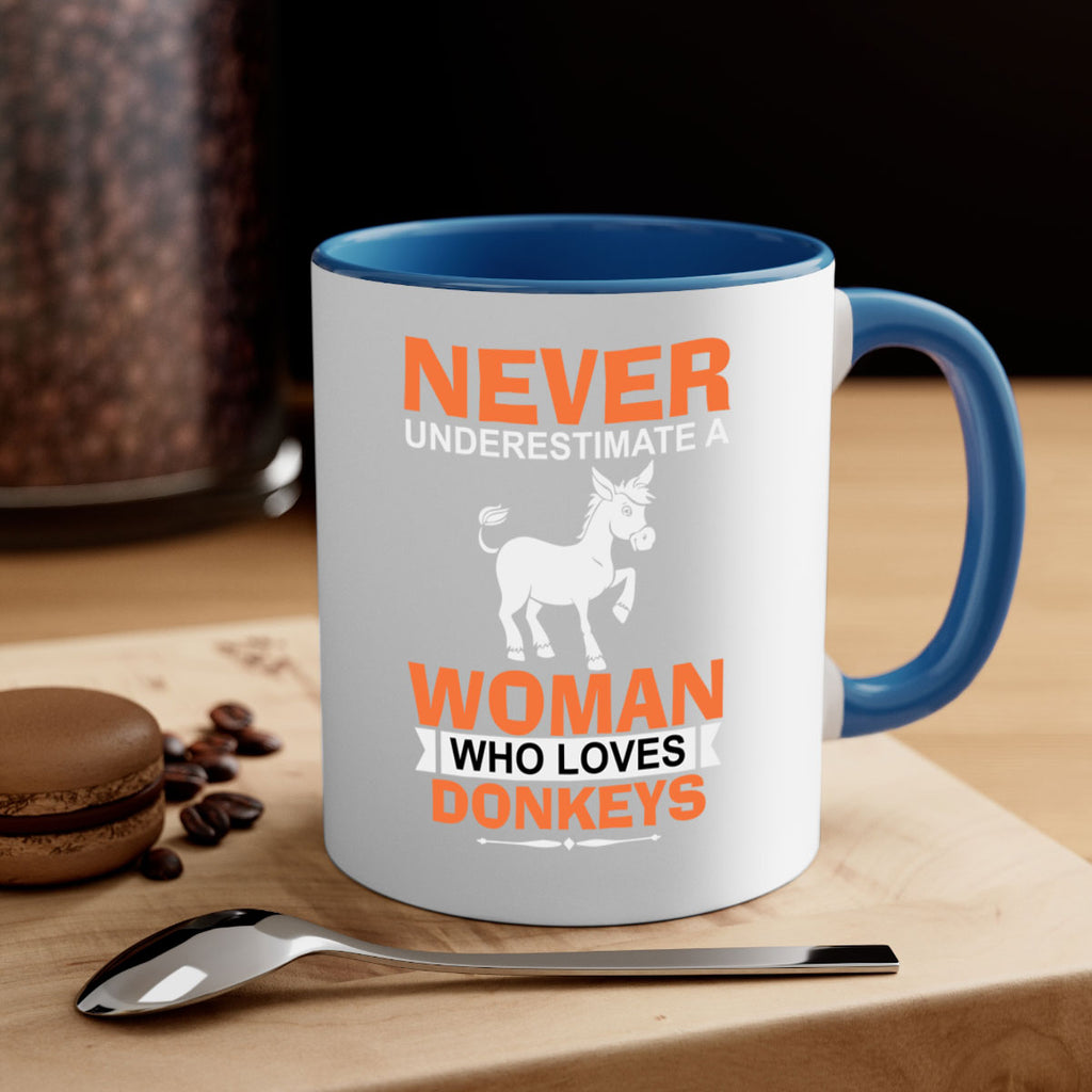 never underestimate a woman who loves donkeys Style 1#- Donkey-Mug / Coffee Cup