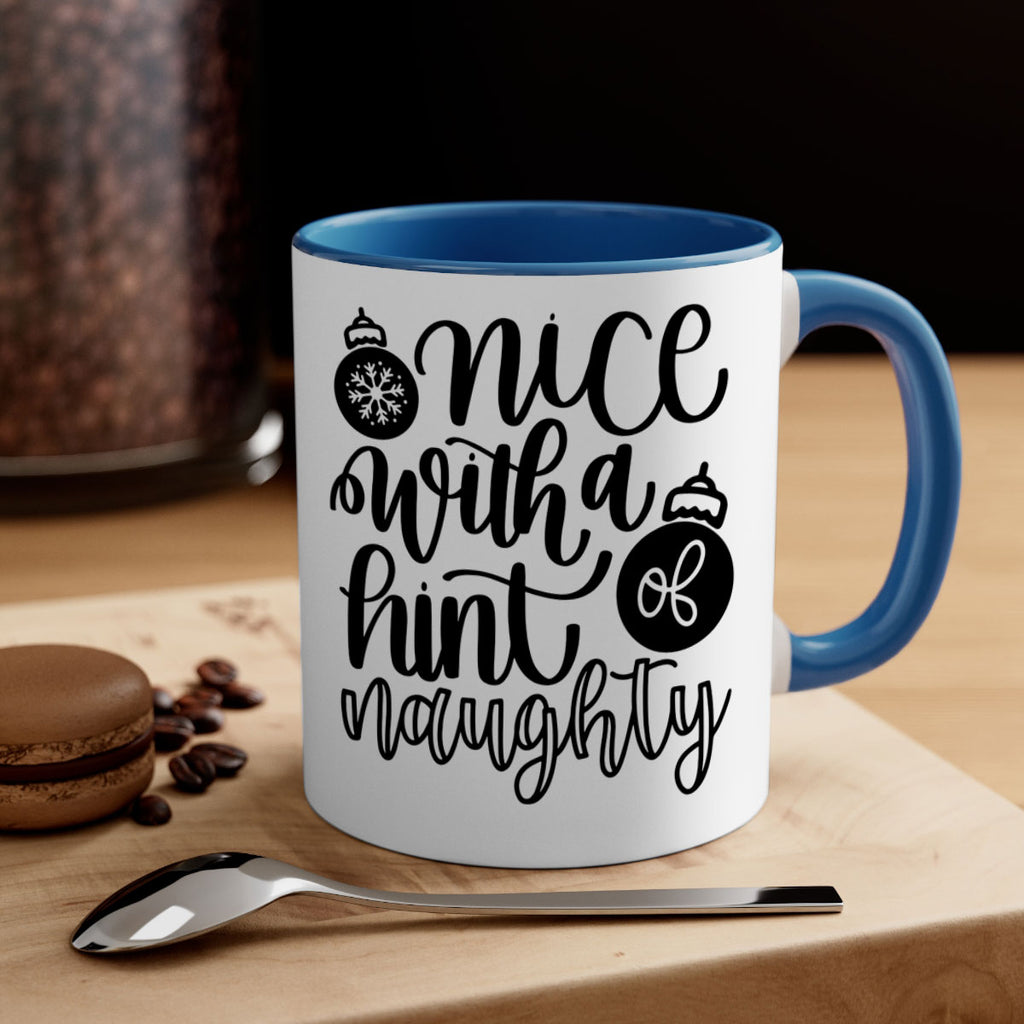 nice with a hint naughty 75#- christmas-Mug / Coffee Cup