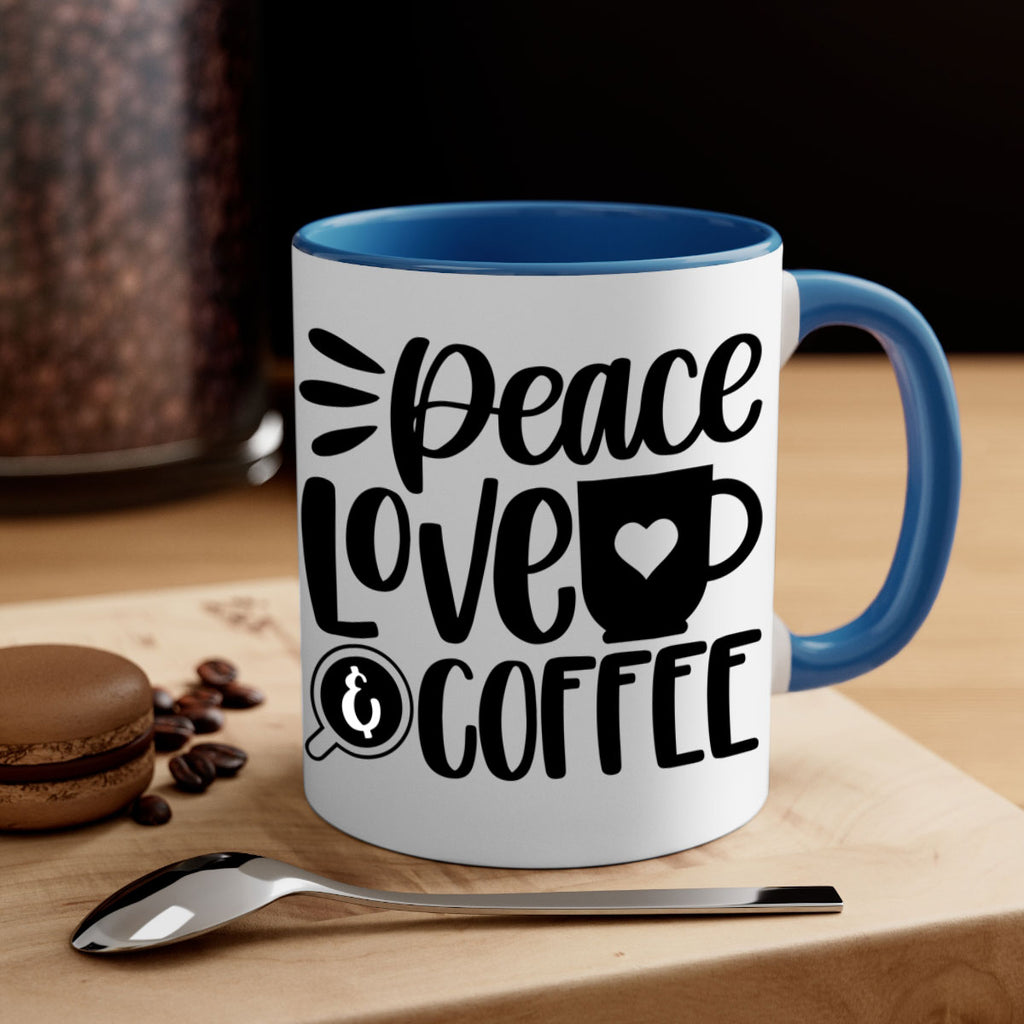 peace love coffee 49#- coffee-Mug / Coffee Cup