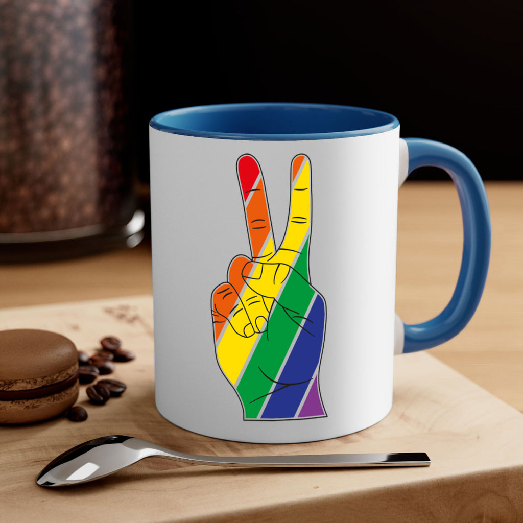 peacehand 72#- lgbt-Mug / Coffee Cup