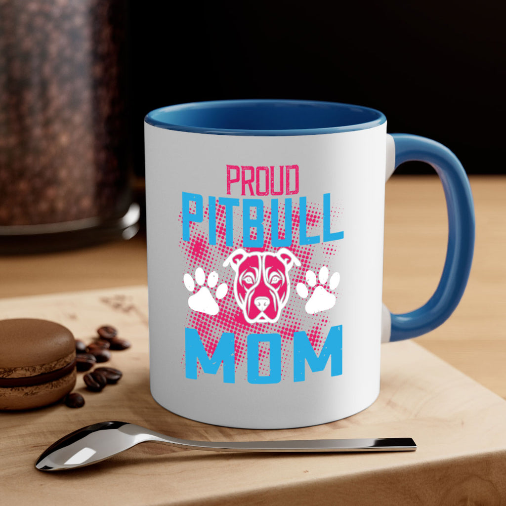 proud pitbull mom 70#- mom-Mug / Coffee Cup