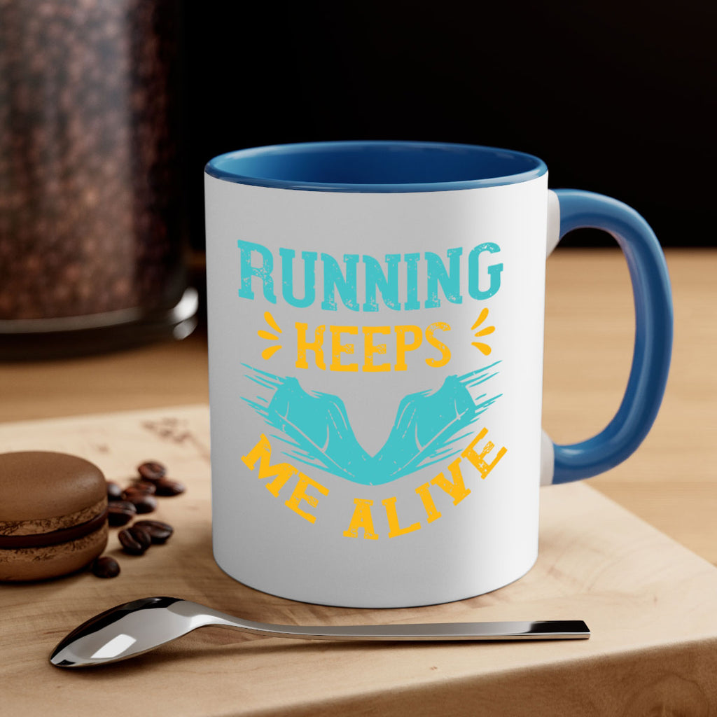 running keeps me alive 19#- running-Mug / Coffee Cup