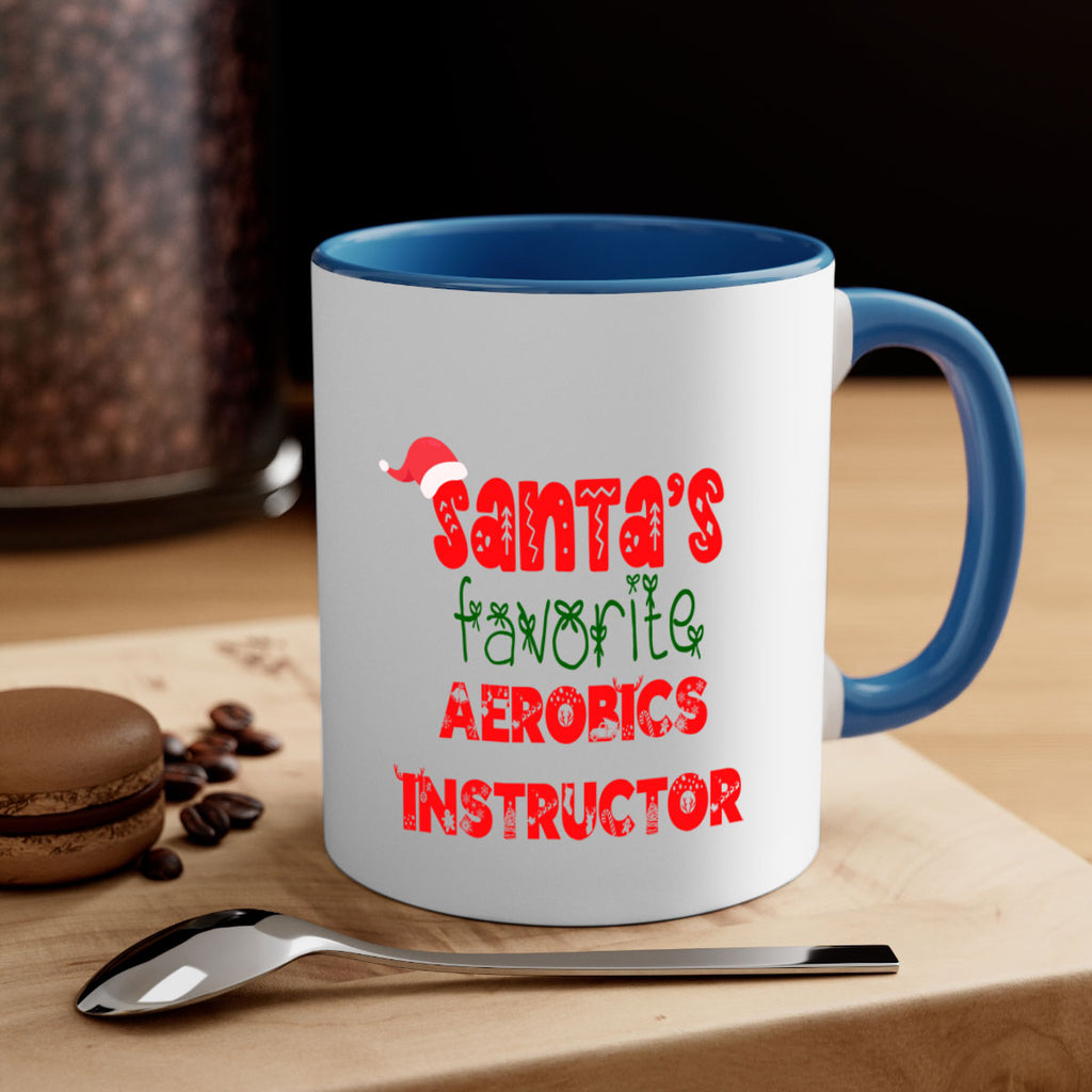 santas favorite aerobics instructor style 628#- christmas-Mug / Coffee Cup