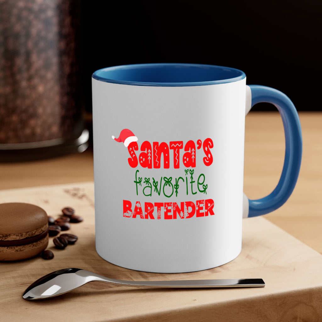 santas favorite bartender style 677#- christmas-Mug / Coffee Cup
