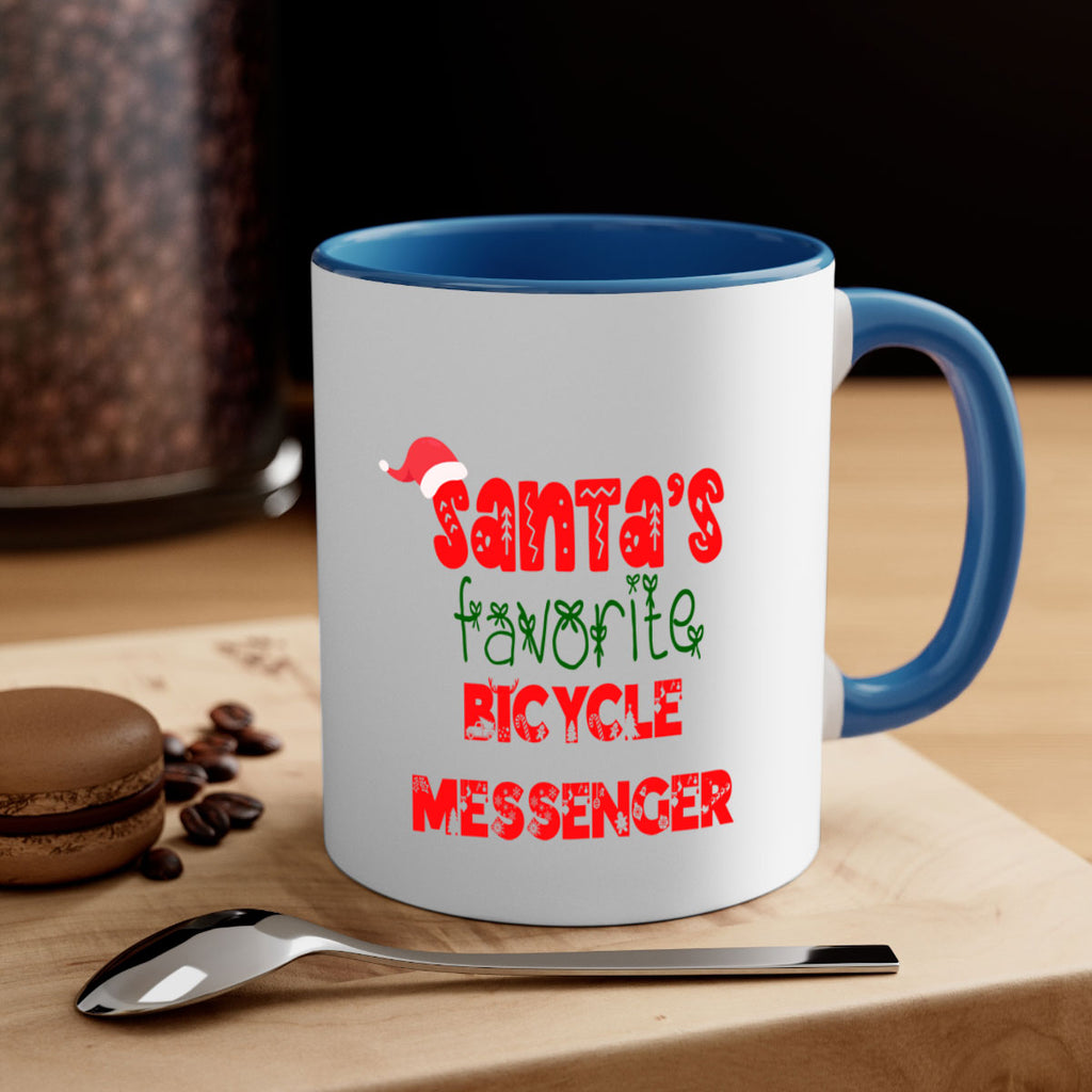 santas favorite bicycle messenger style 680#- christmas-Mug / Coffee Cup