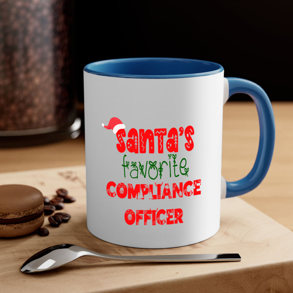 santas favorite compliance officer style 730#- christmas-Mug / Coffee Cup