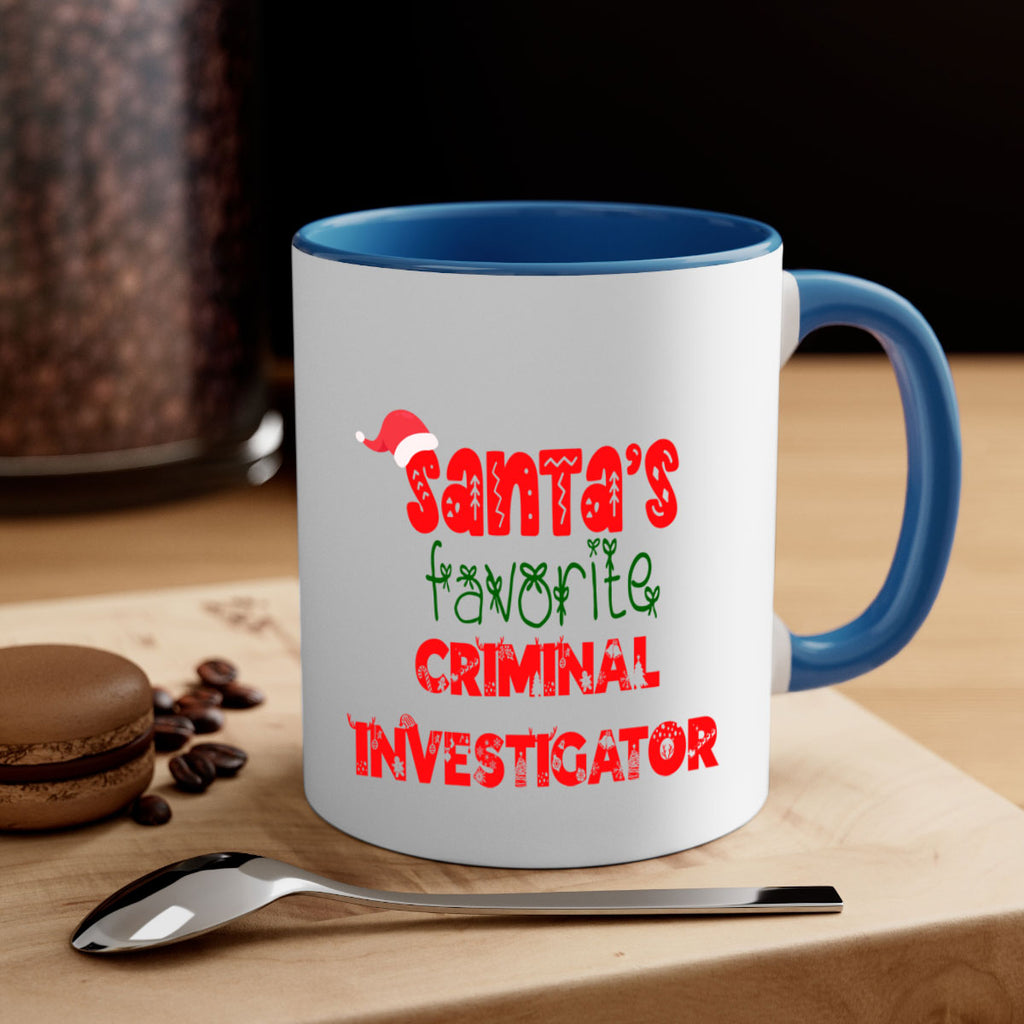 santas favorite criminal investigator style 756#- christmas-Mug / Coffee Cup