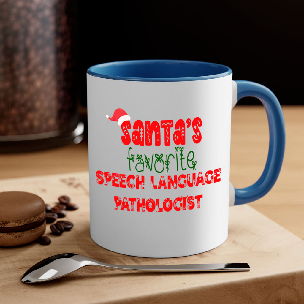 santas favorite speech language pathologist style 1090#- christmas-Mug / Coffee Cup