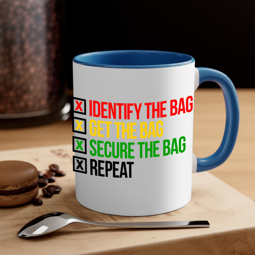 secure the bag 38#- black words - phrases-Mug / Coffee Cup